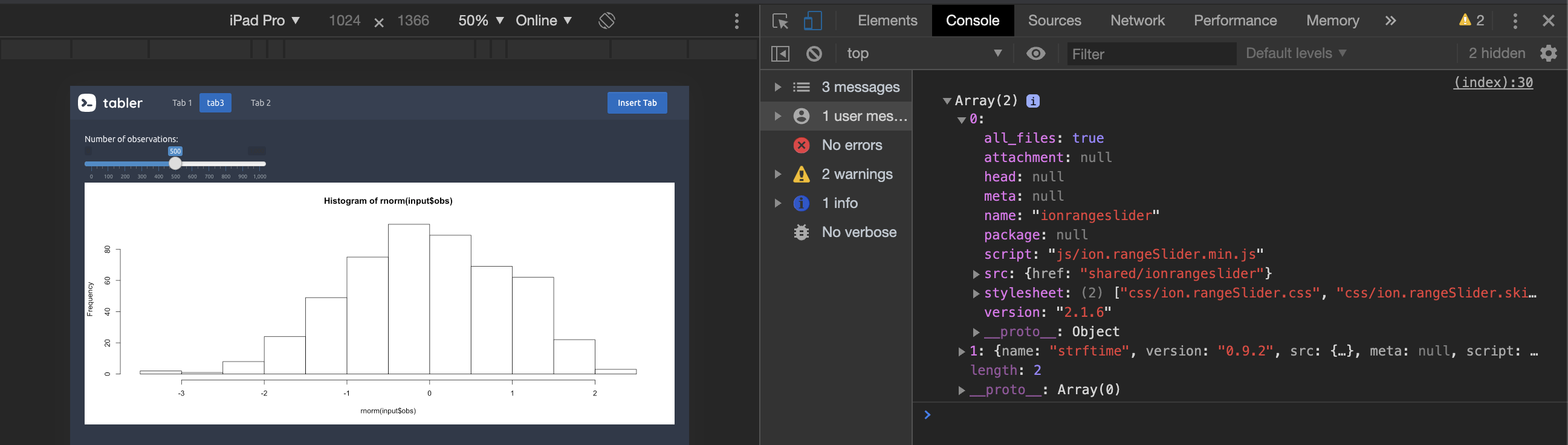 htmltools::renderTags and Shiny.renderContent in action.